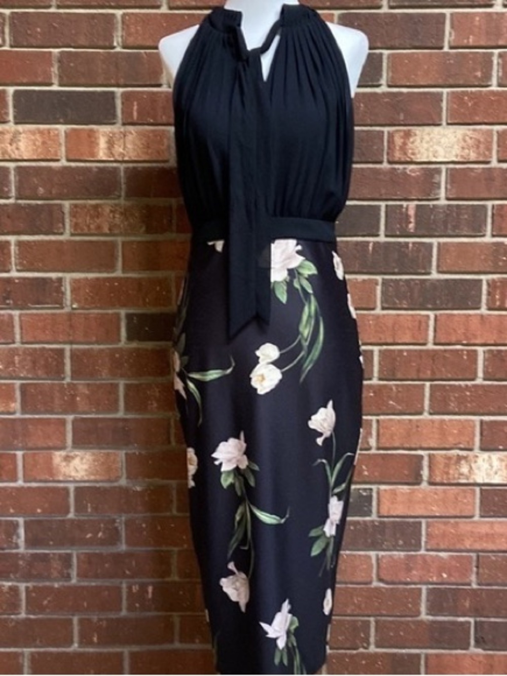 NWT Ted Baker London Elderflower halter neck dress US 12 (brand size 5)